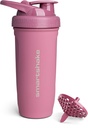 Smartshakeの補強のステンレス鋼の蛋白質のシェーカーのびん-非絶縁された男女の体育館のびん 金属のシェーカーのびん- 900のml   30のoz - Leakproofねじオンのふた-DEHP及びBPAは放します(深いローズ)