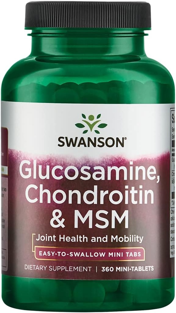Mini-Tabs Glucosamine, Chondroitin & Msm 750/600/300 mg 360 Mini-Tabs