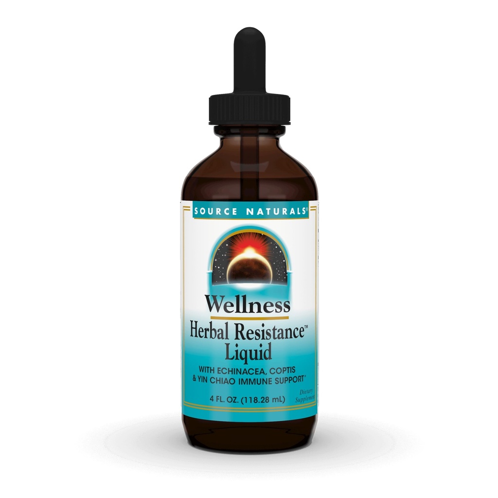 源のNaturalsのウェルネスの草の抵抗の液体の免疫の防衛補足およびEchinacea、ElderberryおよびYin Chiao - 4の液体のオズ