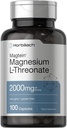 ホルバハチ マグテイン マグネシウム L-Threonate | 2000mg サプリメント | 100カプセル | 男性用・女性用 | 非GMO・グルテンフリー
