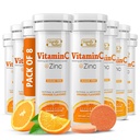 SIGNIFY NATUREビタミンC 1000mg Effervescent錠 - 亜鉛サプリメントと強力な免疫サポートVIT C - 砂糖フリー&ビーガンフォーミュラ  解体可能なビタミンC錠 - 水溶性のFizzy Elixir - 80CT
