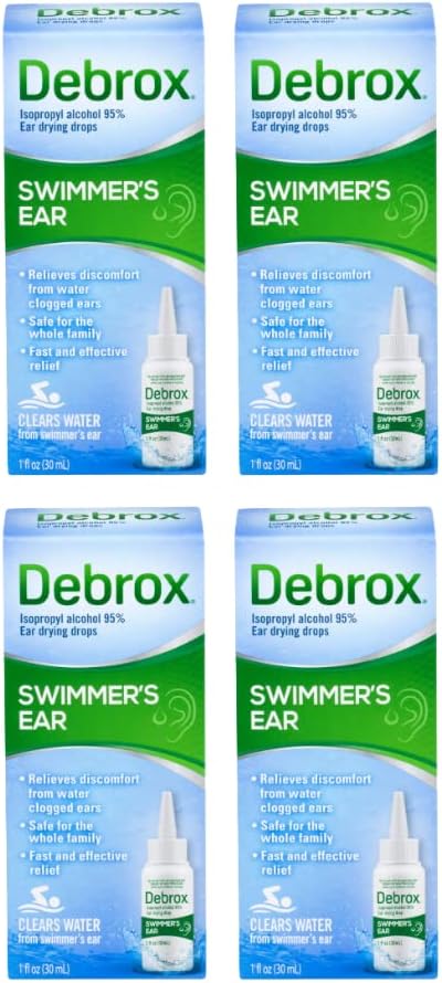 大人及び子供、1つのFのozのためのDebrox Swimmerの耳の乾燥低下。 (パッケージ4)
