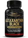 FREZZORアスタキサンチンブラック12mg | アンチエイジング美容サプリメント 抗酸化剤 | 皮膚、目、神経、筋肉の回復 | 心臓血管および免疫サポート | 60 Softgels