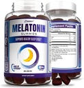Zammex Melatonin ガミー5mg | 60カウント | 大人の睡眠サプリメント | 薬物無料睡眠補助食品 | ナチュラルベリー味 | ビーガン、非GMO、グルテンフリー