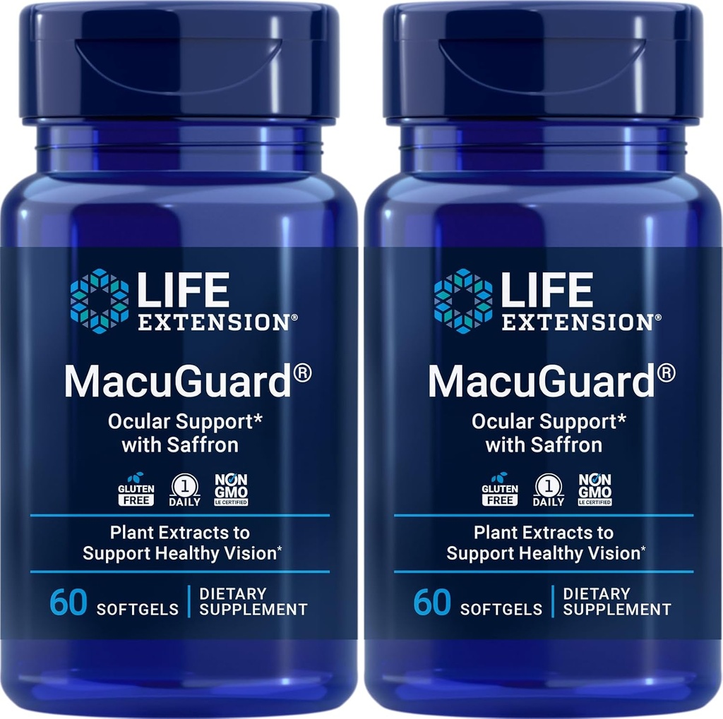 ライフエクステンションMacuGuard Ocular Saffron、60 softgels(パッケージ 2)