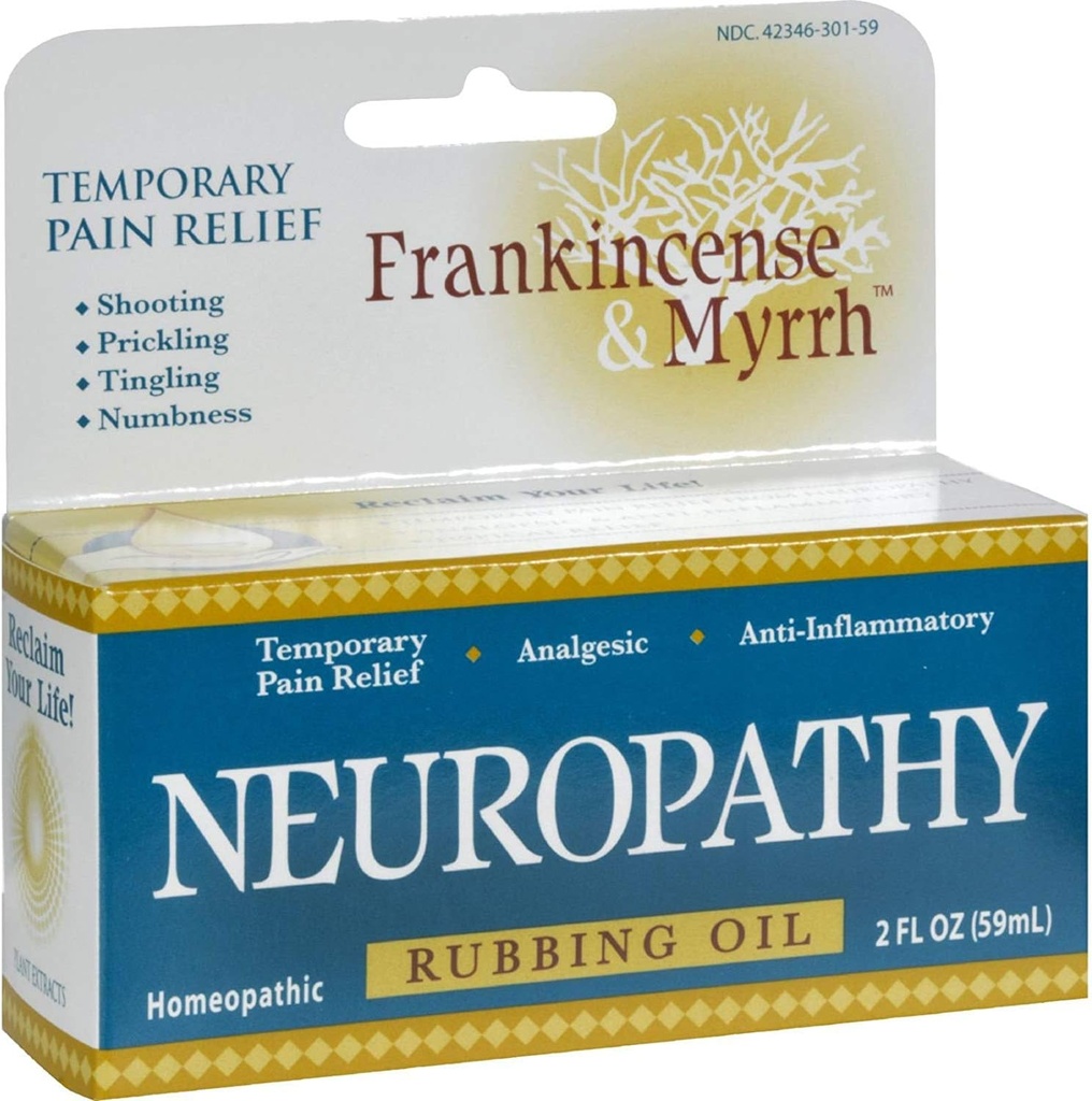 フランキンセンスとMyrrh Neuropathy Rubbing オイル - 2 fl oz (パック 2)