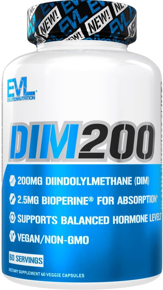 男性のためのEVL Diindolylmethaneの補足 - 高められた吸収のためのDimのプラスのBioperineが付いている高度DIM 200mg -高められたエネルギー気分および性能のためのビーガン非GMOのホルモンのバランスの補足
