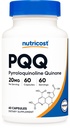 Nutricost PQQ(ピロロキノリンキノン)20mg、60カプセル - ベジタリアンカプセル、非GMO、グルテンフリー