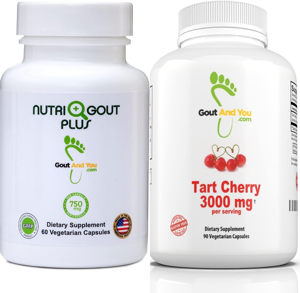 口およびUricの酸サポートおよびタルトのチェリーのエキス3000のmgの束のNutriGout