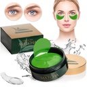緑茶Matcha のしっかりしている目マスク、良いライン、しわのための 30 組のコラーゲンのパッチ、目の袋の下及びパフィーの目の処置、老化の印を減らす顔のゲル パッド