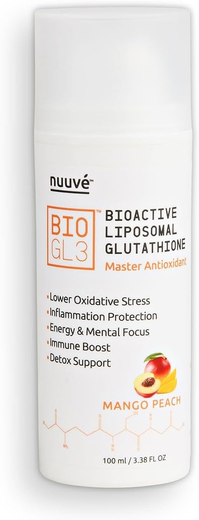 BIOGL3の生物活動的なLiposomalのグルタチオン446mg。空気のないディスペンサーで特許を取られた超強力な純粋。 速い吸収は、酸化ストレスおよび炎症を下げます。 +エネルギー、デトックス、免疫ブースト、フォーカス