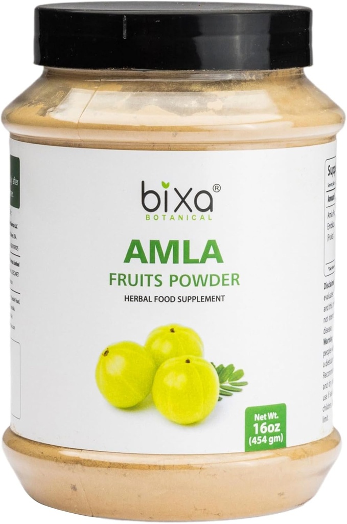 bixa BOTANICAL Amlaパウダー(Emblica officinalis)、1ポンド(16 Oz)  ハーブサプリメント抗酸化剤&免疫ブースター