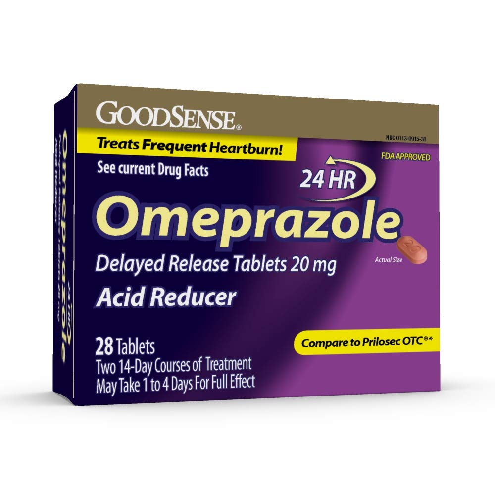 GoodSenseのOmeprazoleは解放のタブレット20のmg、酸の減力剤、御馳走頻繁なHeartburn、28の計算を遅らせました