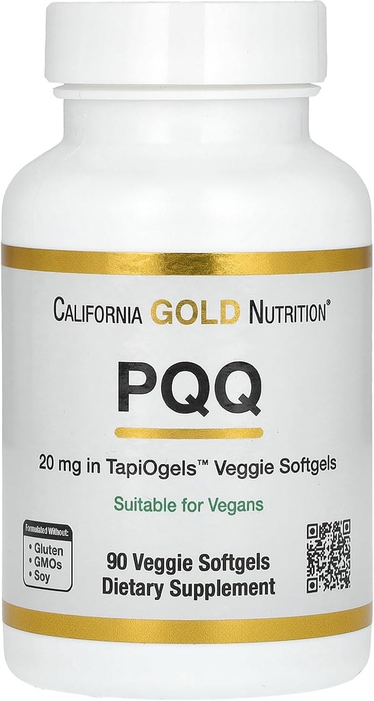 カリフォルニアの金の栄養 PQQ、20 の mg、90 の野菜 Softgels