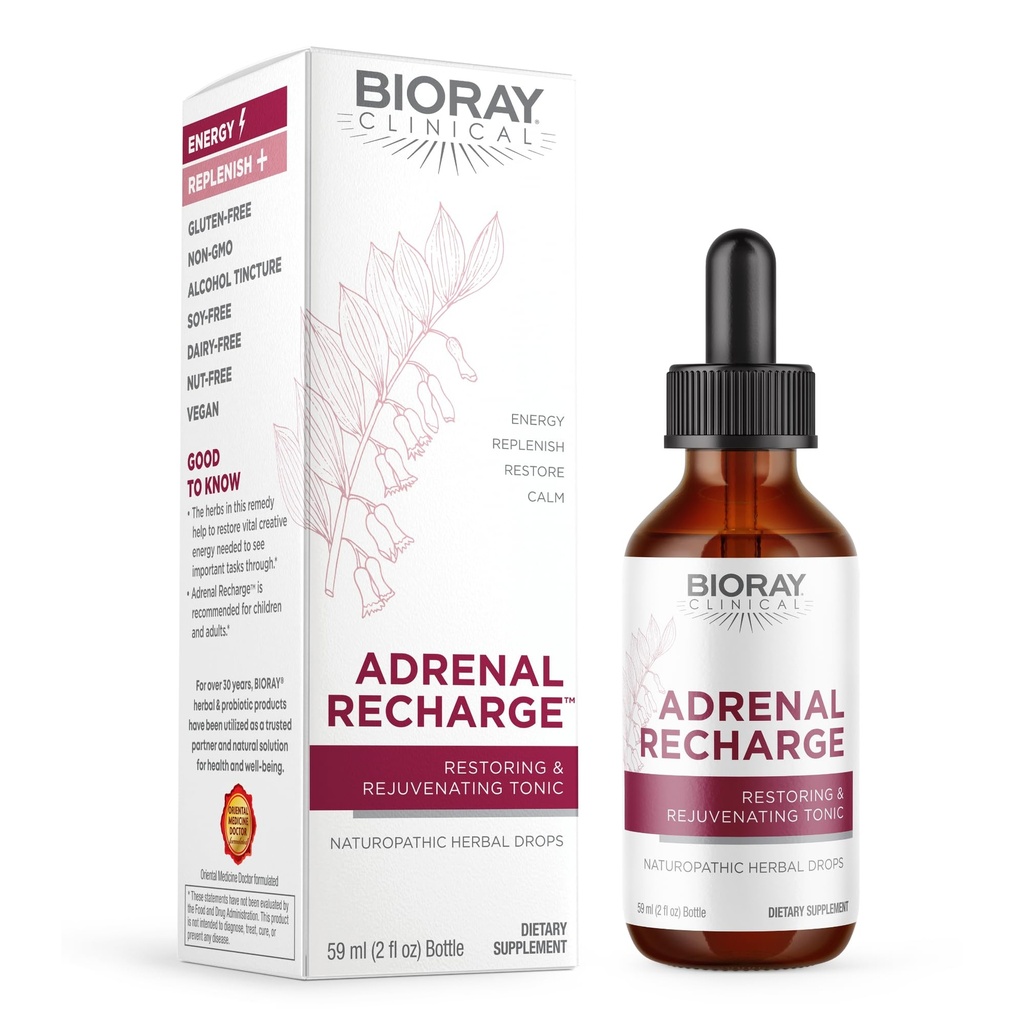 BIORAY の臨床副腎の再充電 - 2 の fl の oz - 復元 & アルコールチンキ - 非GMO、ビーガン、グルテンフリー