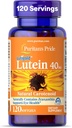 Puritan's Pride Premium LutigoldTM Lutein Carotenoid 40mgとZeaxanthin for Men and Women、Eye Healthサポートのための栄養補助食品、8ヶ月の供給、120対スワロSoftgels