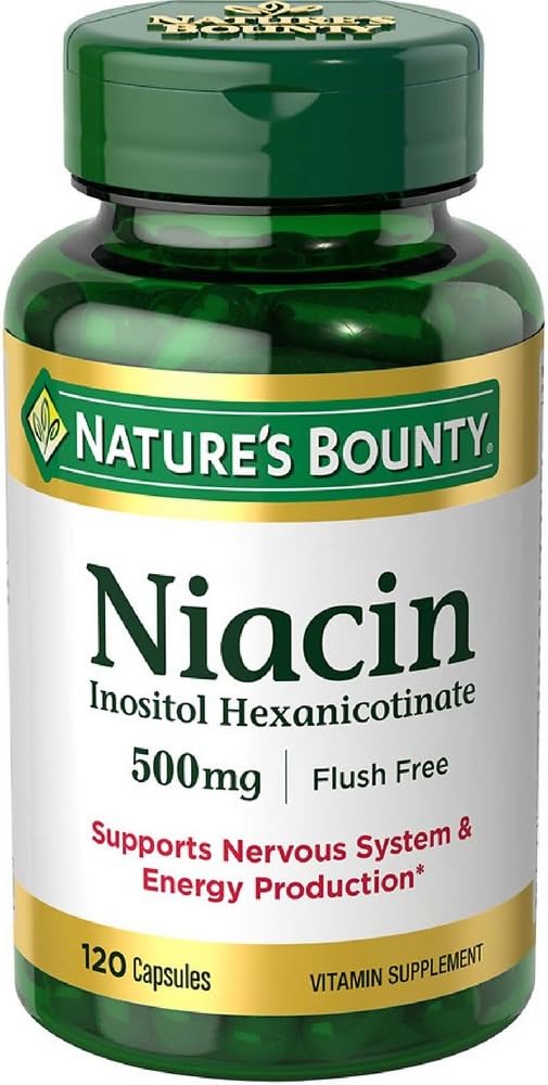 Nature's Bounty Niacin 500 mgカプセル120 ea(パック2)