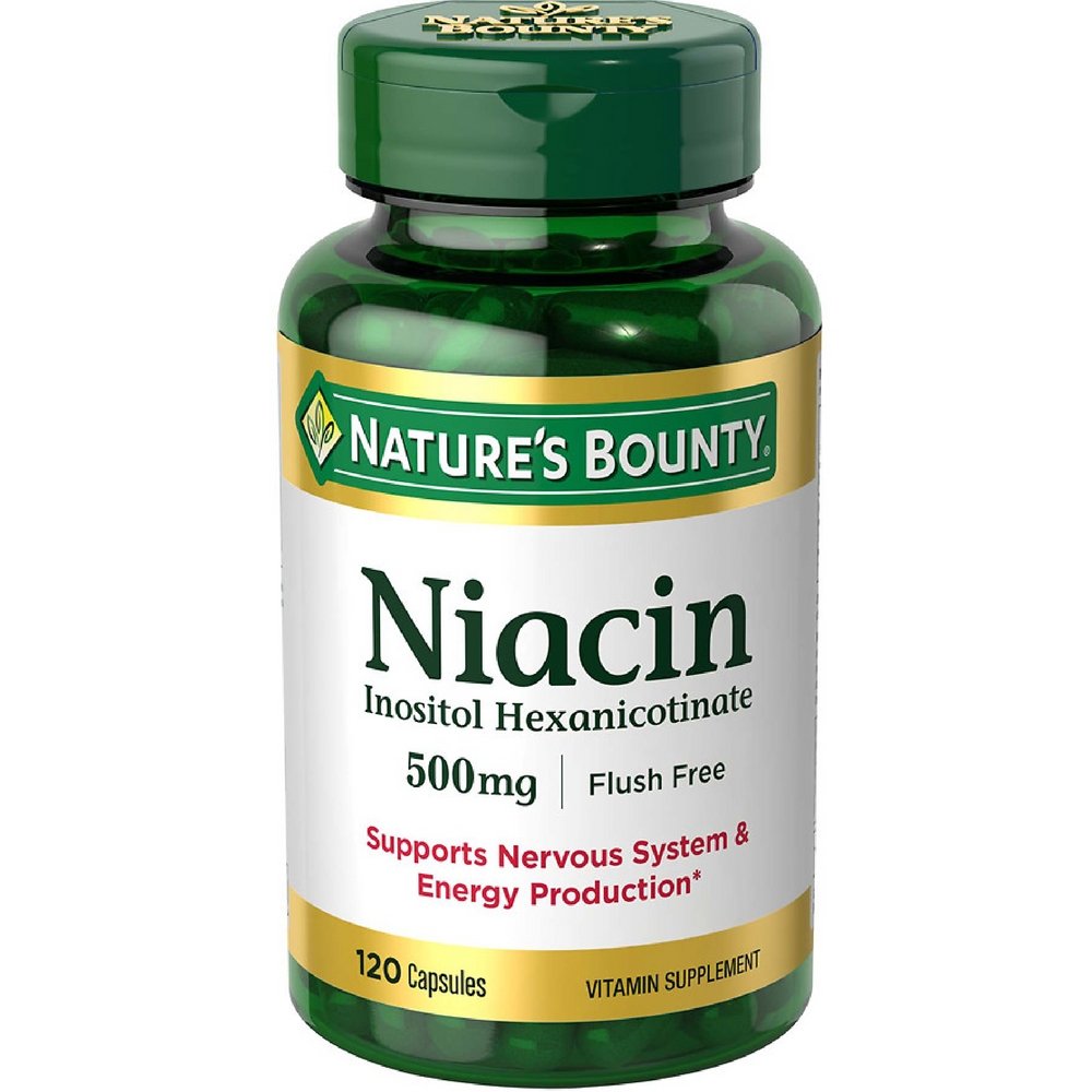 Nature's Bounty Niacin 500 mgカプセル120 ea(パック2)