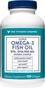ビタミンのShoppe Omega 3の魚油1290mg、EPA 735mg及びDHA 165mgの純度は、Cardiovascular、接合箇所および頭脳の健康(120 Softgels)を支えるために、分子的に蒸留しました
