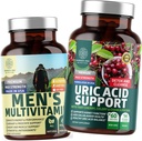 数 1 つの栄養 N1N の優れた尿酸サポートおよび人の Multivitamins のエネルギー レベル、前立腺の健康および尿路面電車機能を支えるすべての自然な補足、2 つのパックの束