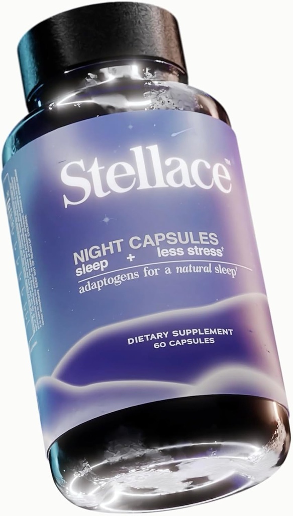 Premium Sleep Supplement: Vegan Night Capsules with Melatonin, Valerian Root & Magnesium Gycinate - Deep Sleep Aid for Conscious Rest, Reduced Nighttime Awakenings - 30 Day Supply