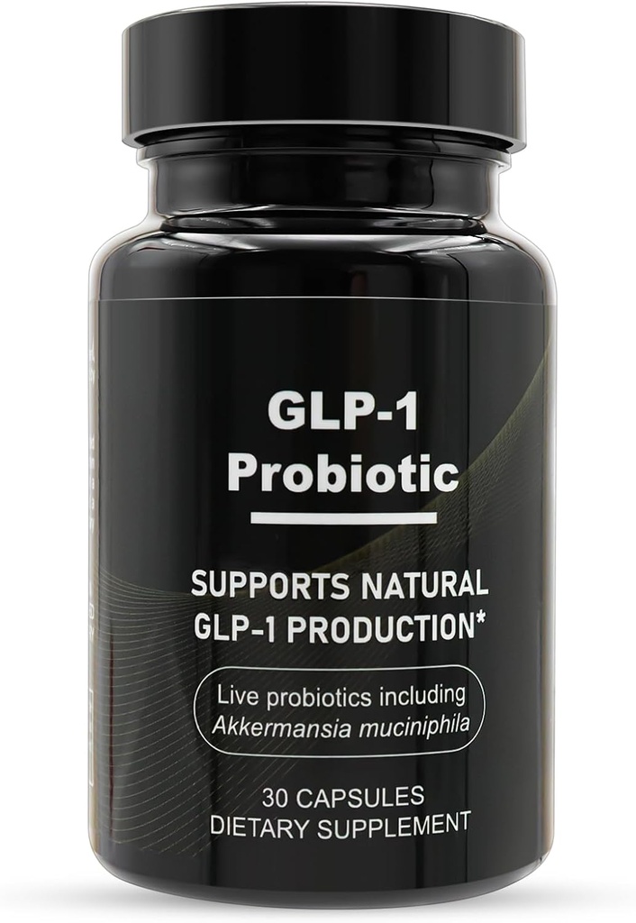 GLP-1 Probiotic - 500M AFUマルチストレインプロバイオティクス+プレバイオティクス、自然にGLP-1プロダクション&カーブアペタイト、遅延リリース、男性と女性のための3人目のテスト