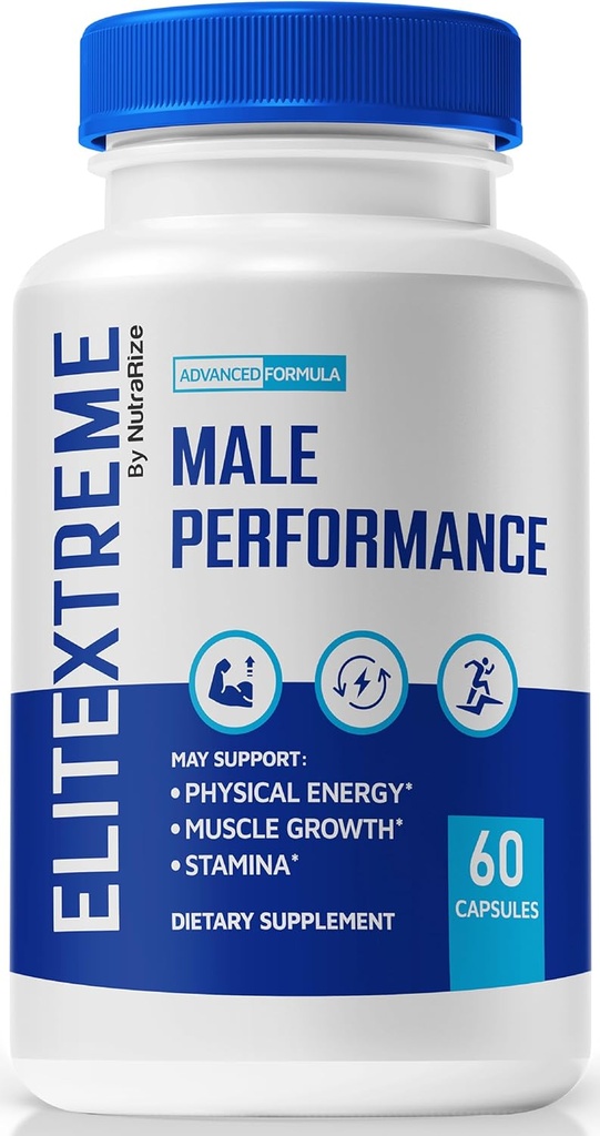 EliteXtreme男性サプリメント、EliteXtreme男の丸薬、男性のためのすべての自然な食物カプセル、全体的な健康のための1200 MGマルチビタミン、エリートエクストリームレビュー(60カプセル)