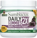 Nature's Answer Sambucus Daily Gummies | 2X More Elderberry 3200 mg 集中 | アルコールフリー、グルテンフリー、グルテンフリー、ビーガン、非GMO&ノー防腐剤 | (45 カウント)