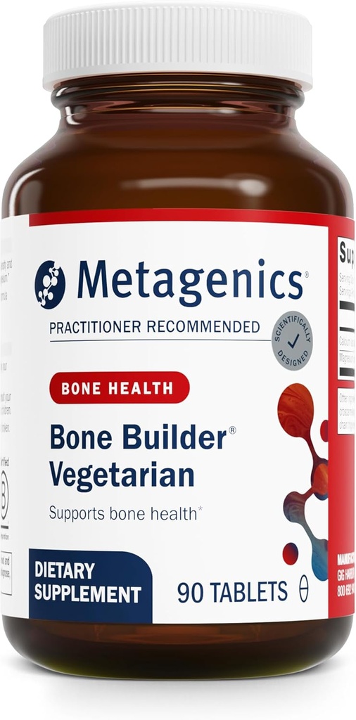 Metagenics Bone Builder Vegetarian - Bone Building Supplement* - Bone Health With Magnesium & Calcium - Vegetarian Mineral Support* - For Men & Women - 90 Servings
