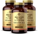 Solgar Brewer's Yeast 7 1⁄2 Grains with Vitamin B12-250 タブレット, パック 3 - Non-GMO, 完全菜食主義者の, 酪農場無料, Kosher - 123 合計サービング