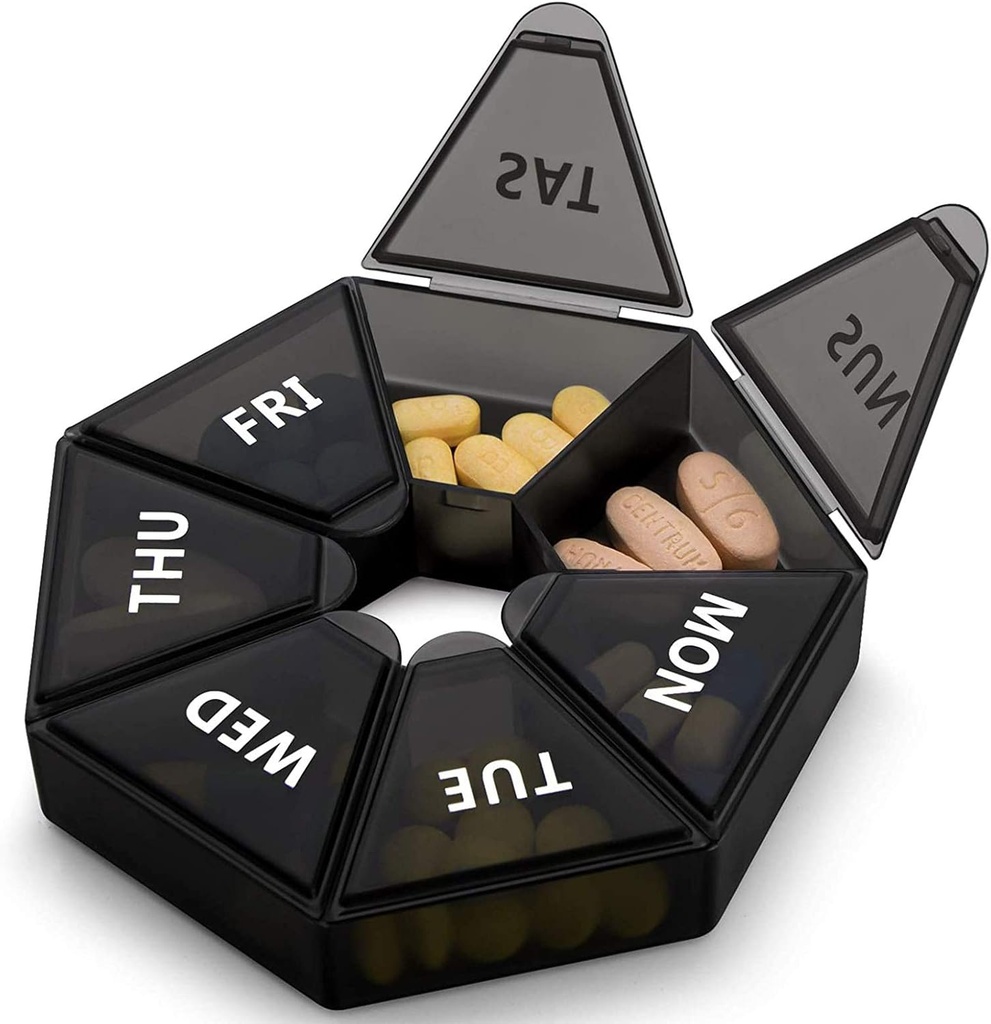 週刊の丸薬のオルガナイザーの大きい7日の丸薬箱のオルガナイザーのビタミンの魚油の丸薬の補足の関節炎の友好的