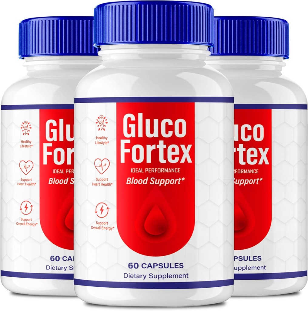 Gluco Fortexカプセル、GlucoFortexサポートサプリメントピル - 最大強度、Gluco Fortex健康&ウェルネスオールナチュラルフォーミュラ、公式GlucoFortex健康カプセルレビュー(3パック)