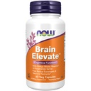 NOW Foodsは、Ginkgo Biloba、RoseOx®、Phosphatidyl Serine、60 Vegのカプセルを特徴とするBrain ElevateTMを補います