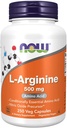 Now Foods L-Arginine, 500 mg, 250 Caps