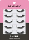 Ryshi False Eyelashes with 5 ペア, 自己粘着と再使用可能なラッシュセットでドラマティックルック, 余分なボリュームのための自然な美しさを強化
