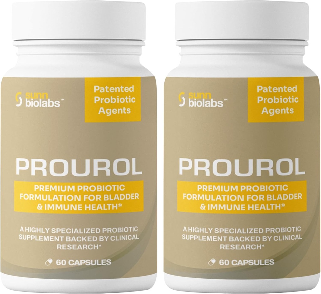 Prourolは尿の健康、ぼうこうサポート、免疫ブースト、頻繁な排尿の救助、UTIの健康、自然な原料、毎日の全面的な健康サポート2のびんのためのPROBIOTICの補足を- 120の計算特許を取られた