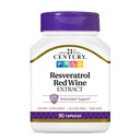 21stの世紀のResveratrolの赤いワインのエキスのカプセル、90Count