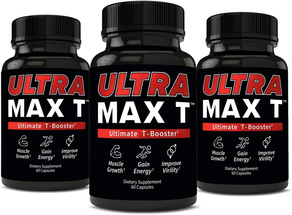 Andro400 UltraMax T - 男性と女性のための高度なテストステロンサポート - トンカットアリ200:1、Dアスパラギン酸、ガルシニアカンボジア、ForsLean® - 180カプセル、90日の供給