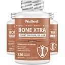 Bone Xtra - 強力な骨のためのビーガン骨強度フォーミュラ, 海洋藻から植物ベースのカルシウム, ビタミンD3, ビタミンK2, マグネシウム, フォラス&ティーンのためのより多くの, 大人 - 3 ヶ月の供給 | 3 パック
