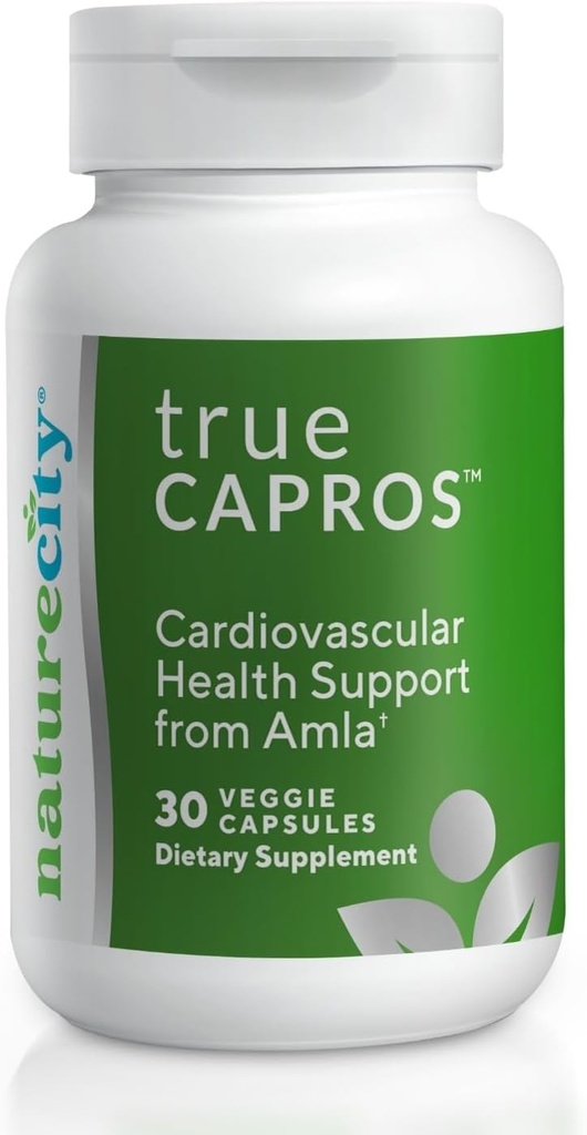 NatureCity True-Capros Amla フルーツ エキス サプリメント ポリフェノール 抗酸化パワー サポート 心臓の健康 (30 Veggie カプセル) 非 GMO ビーガンフレンドリーで大豆無料