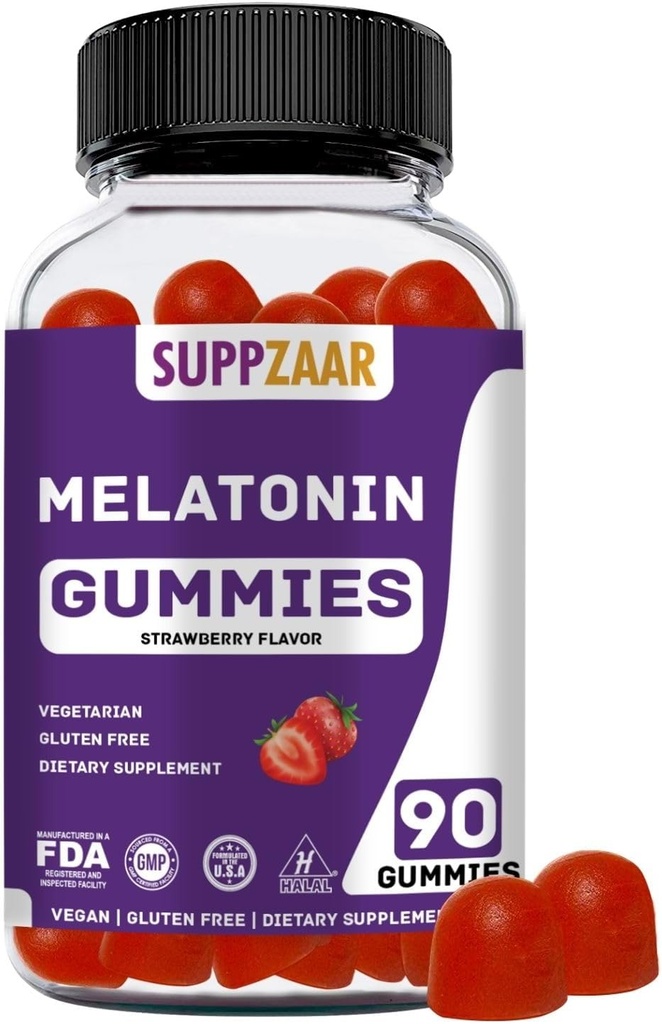 メラトニンガミー。 Melatonin 5mgは睡眠、エネルギー及び焦点のための睡眠のグミーを眠ります。 大人と子供Meelatonin Gummy:非GMO、グルテンフリー、Gelatin-Free、Gelatin-Free成形、90グミ