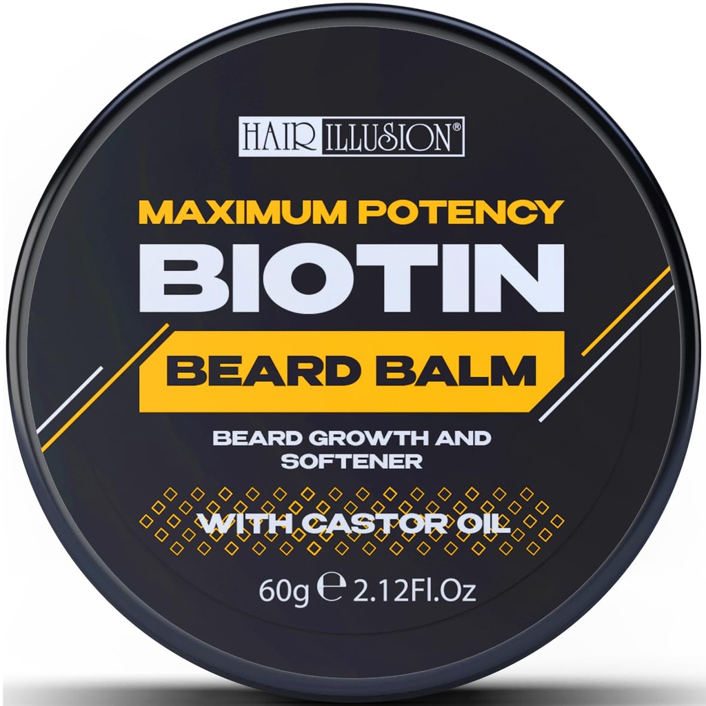 毛のIlllusionの熊毛の成長および柔らかくなる黒いのためのMAXIMUMのPOTENCY BIOTINのひげのベール
