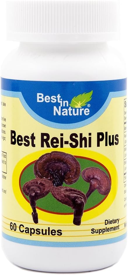 Best Rei-Shi Plus - 睡眠を良くし、免疫と肝機能を改善する - プレミアムオーガニックレイシ茸エキス