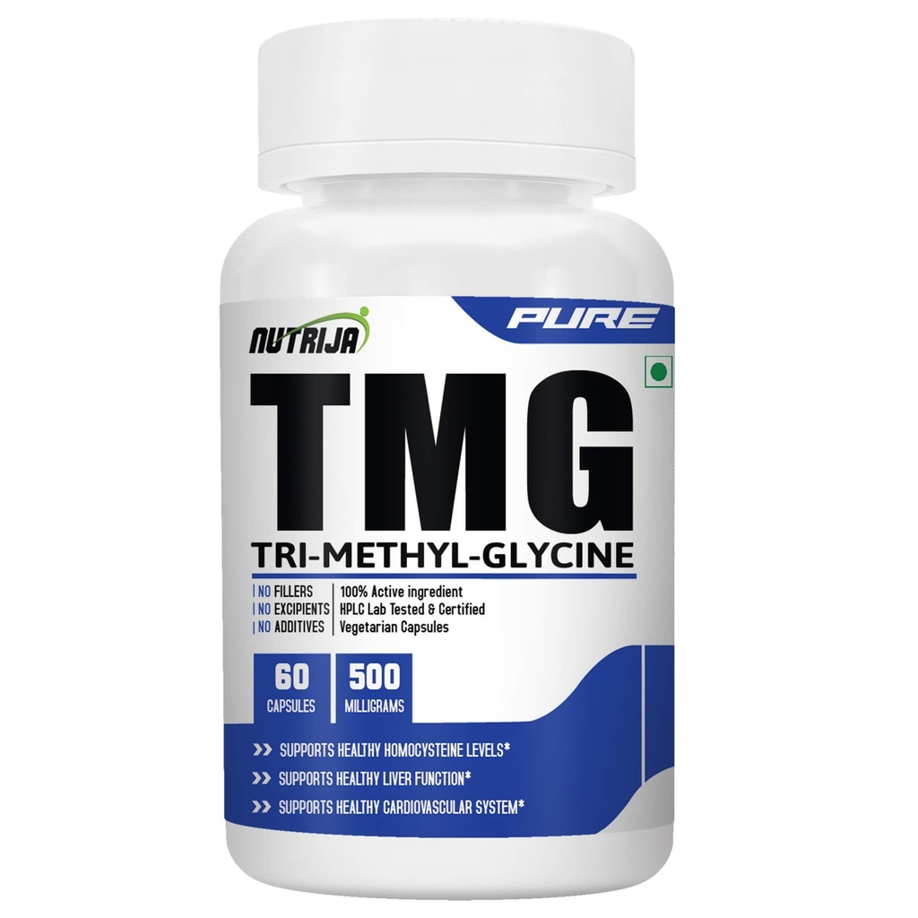 NutriJa-TRIMETHYLGLYCINE (TMG) 500MG - 60カプセル