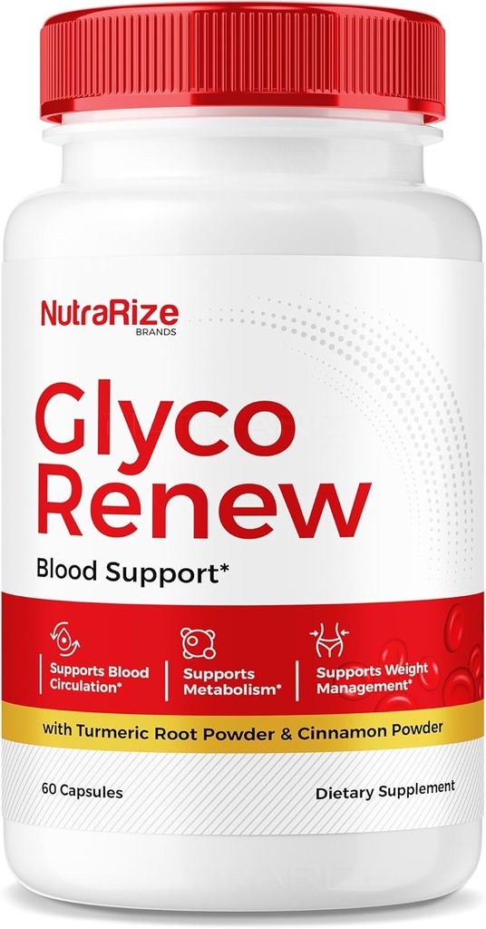 NutraRize Glyco Renew Pills、すべての自然血液サポートフォーミュラ、安定したレベルを維持するための最大強度サプリメント、健康的なライフスタイル、レビュー(60カプセル)へのあなたの旅