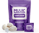 MUUK' SUPERFOODS | 有機ライオンのマネのマッシュルームパウダー | ブラインボーティング ON-THE-GO パケット | アメリカ製 | 30 磨き粉(1.5g)