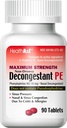 HealthA2Z® デカンストラント PE | フェニレフリン HCl 10 mg | 最大強度 | 非眠気ナサル & 風邪&アレルギーによる注射救済 (90 カウント)