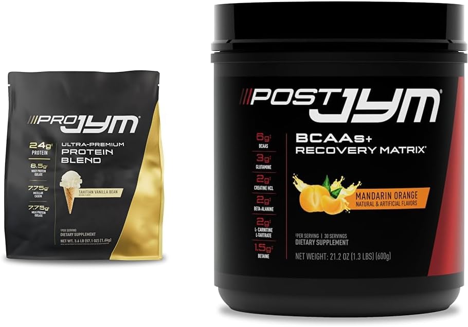 PRO JYM 45 サービング - Tahitian バニラビーンズ & - BCAA のポストワークアウト, グルタミン, クレアチン HCL