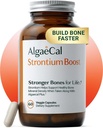 AlgaeCal - Strontium Boost, Natural Calcium Supplement for Bone Density Increase, Strontium Citrate 680 mg, Easy to Swallow for Bone Health & Bone Strength, Gluten-Free - 60 Veggie Caps- Made in USA