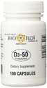BioTech Pharmacal - D3-50 (50,000 IU) - 100 キャップ (FFP)